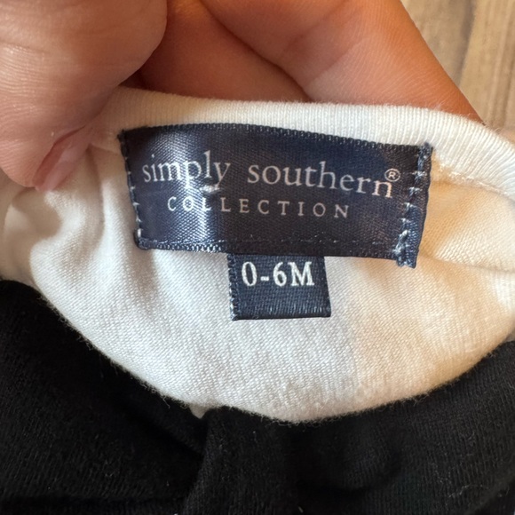 Simply Southern Bubble One Piece NEW Bee Happy baby newborn Cotton 0-6 mo bows - Picture 9 of 10